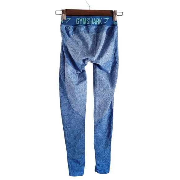 GYMSHARK flex Blue Legging Low Rise Athletic Full Length Legging - Picture 3 of 9